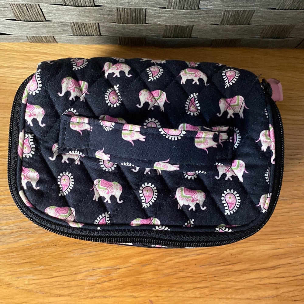 Vera Bradley Vintage/Retired Pink Elephants Jewelry Case (DONATED SOON!!)